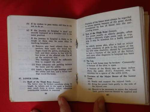 RHODESIA - BSAP FIRST AID MANUAL 1977 - 140 PAGES. INSCRIBED - (2605)