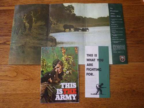 "THIS IS THE RHODESIAN ARMY" RECRUITING PAMPHLET     (3162)