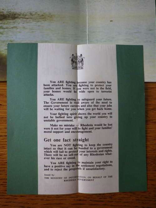 "THIS IS THE RHODESIAN ARMY" RECRUITING PAMPHLET     (3162)