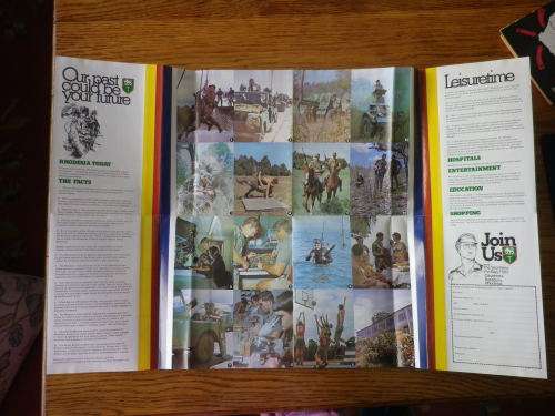 "THIS IS THE RHODESIAN ARMY" RECRUITING PAMPHLET     (3162)