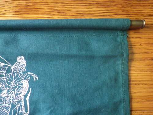 "DEATH OF RHODESIA" PRINTED POEM ON CLOTH BANNER   52.5 cm X 33 cm.  (3165B)