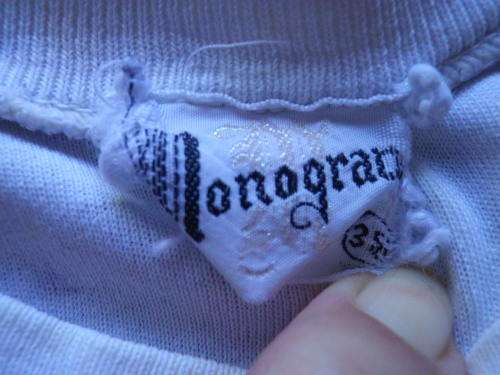 RHODESIA - PERIOD "GREEN LEADER" TEE SHIRT.  MADE MONOGRAM SIZE 87cm / 34" - GOOD CONDITION