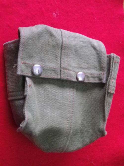 RHODESIAN ARMY - NON STANDARD MAG POUCH, AS USED BY RLI TROOPER IN BUSH WAR - SEE BELOW (3242)
