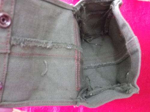 RHODESIAN ARMY - NON STANDARD MAG POUCH, AS USED BY RLI TROOPER IN BUSH WAR - SEE BELOW (3242)