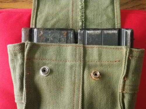 RHODESIAN ARMY - NON STANDARD MAG POUCH, AS USED BY RLI TROOPER IN BUSH WAR - SEE BELOW (3242)