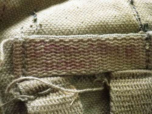 RHODESIAN ARMY - DOUBLE MAG POUCH - MADE WILLIAM SMITH & GOUROCK - INSCRIBED, SEE BELOW   (5346)