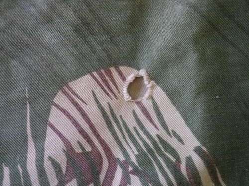 RHODESIAN ARMY L/ SLEEVE CAMO SHIRT - INNER SLEEVE 49CM/19.25" ARMPIT-ARMPIT 53CM/21" (3235)