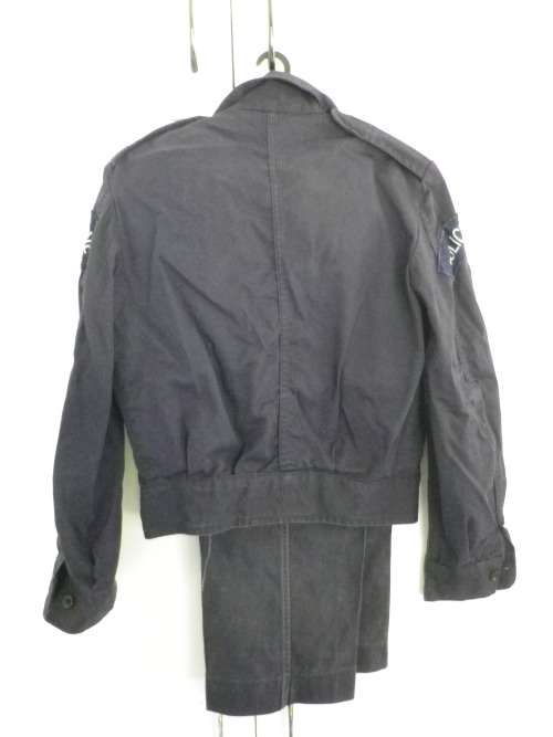 RHODESIA - BSAP POLICE RESERVIST BLUE DENIM JACKET + TROUSERS   (3233)