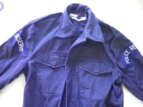 RHODESIA - BSAP POLICE RESERVIST BLUE DENIM JACKET + TROUSERS   (3233)
