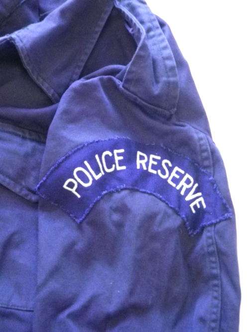 RHODESIA - BSAP POLICE RESERVIST BLUE DENIM JACKET + TROUSERS   (3233)