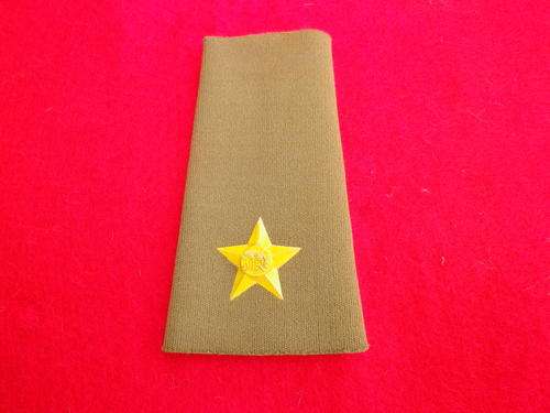 SOUTH AFRICA - ARMY/SADF - 2ND LIEUTENANT EPAULETTE SLIP ON - BORDER WAR PERIOD