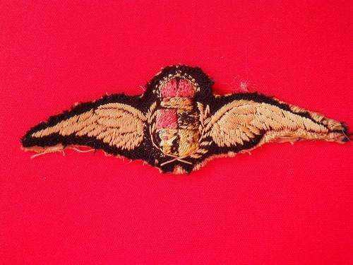 SOUTH AFRICAN AIR FORCE EMBROIDERED PILOTS WINGS KC WW2 (OWEN C107)