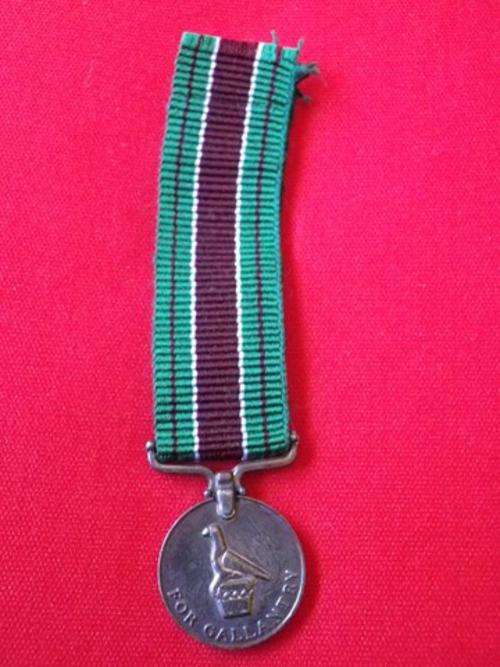 RHODESIA PRISON MEDAL (RPM) MINIATURE FOR GALLANTRY  - UDI PERIOD