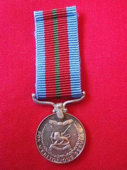 RHODESIA- DEFENCE FORCES MEDAL FOR MERITORIUS SERVICE (DMM)  MINIATURE - UDI PERIOD