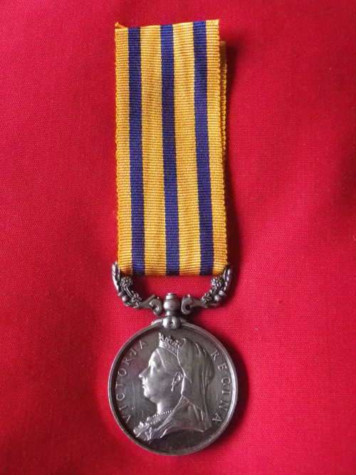 BSACo RHODESIA 1896 FULL SIZE MEDAL TO CORP. D.P.C. BLAIR - SALISBURY FIELD FORCE - UNRESEARCHED