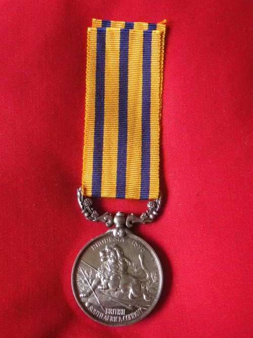 BSACo RHODESIA 1896 FULL SIZE MEDAL TO CORP. D.P.C. BLAIR - SALISBURY FIELD FORCE - UNRESEARCHED