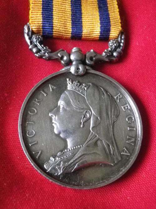 BSACo RHODESIA 1896 FULL SIZE MEDAL TO CORP. D.P.C. BLAIR - SALISBURY FIELD FORCE - UNRESEARCHED