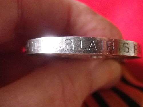 BSACo RHODESIA 1896 FULL SIZE MEDAL TO CORP. D.P.C. BLAIR - SALISBURY FIELD FORCE - UNRESEARCHED