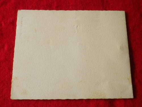 22 SAS BRITISH (RHODESIAN) MALAYA 1951  - SIGNED CHRISTMAS CARD + PHOTO   (111)