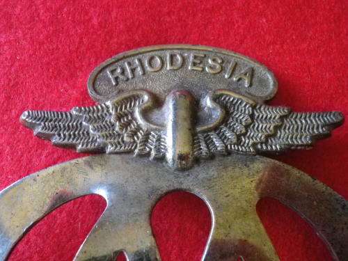 RHODESIAN PAIR AA VEHICLE MASCOTS - MINOR TARNISH - LARGER ONE SLIGHTLY BENT  (169)