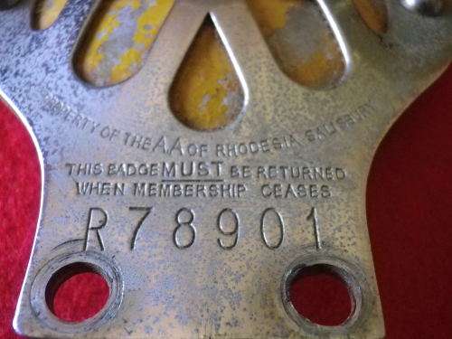 RHODESIAN PAIR AA VEHICLE MASCOTS - MINOR TARNISH - LARGER ONE SLIGHTLY BENT  (169)