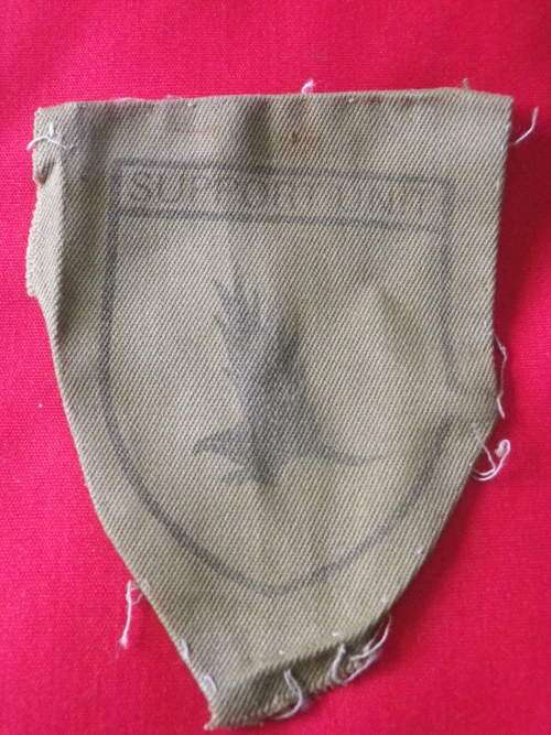 RHODESIA - BSAP SUPPORT UNIT SHOULDER PATCH - 1ST PATTERN      (3287)