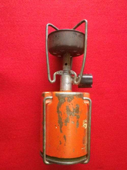 RHODESIAN BUSH WAR GAS COOKER + USED CANISTER -  (5496)