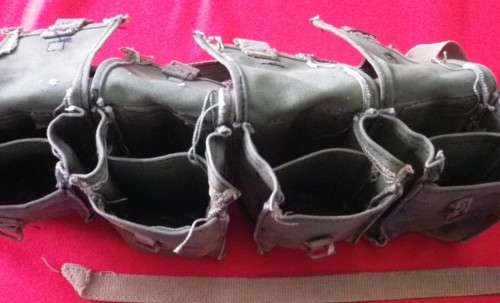 RHODESIAN ARMY FEREDAY  CHEST RIG - MODIFIED WITH 4 X DOUBLE MAG POUCHES - UNIQUE - SEE BELOW (5500)