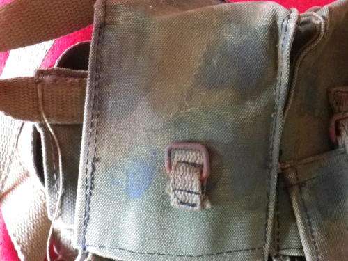 RHODESIAN ARMY FEREDAY  CHEST RIG - MODIFIED WITH 4 X DOUBLE MAG POUCHES - UNIQUE - SEE BELOW (5500)