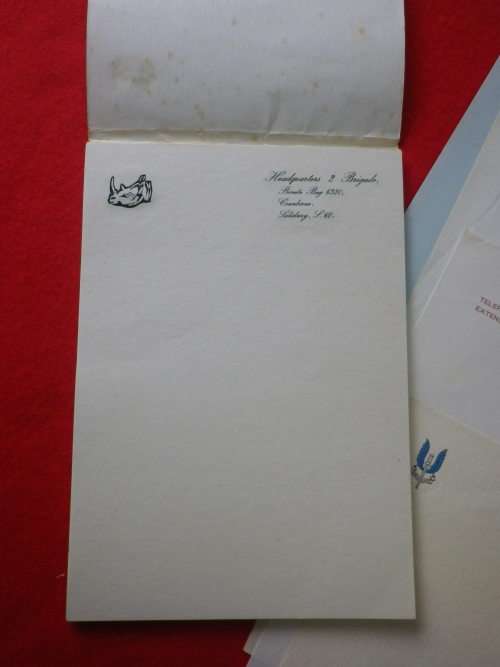 RHODESIAN LOT OF ARMY, JOINT PLANNING, SELOUS SCOUTS, SAS, 2 BDE   LETTERHEADS    (251)