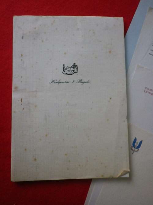 RHODESIAN LOT OF ARMY, JOINT PLANNING, SELOUS SCOUTS, SAS, 2 BDE   LETTERHEADS    (251)