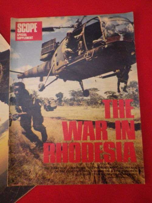 RHODESIAN WAR  - 3 X SCOPE MAGAZINE SUPPLEMENTS AS PER PICS    (3301)