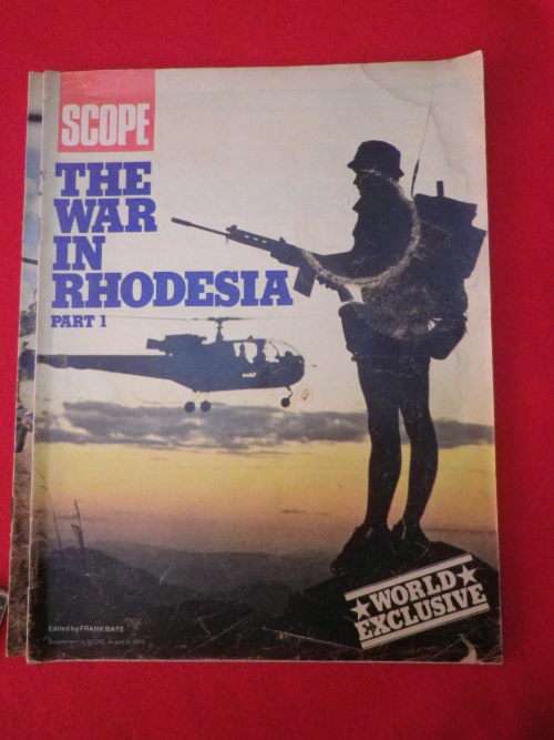 RHODESIAN WAR  - 3 X SCOPE MAGAZINE SUPPLEMENTS AS PER PICS    (3301)