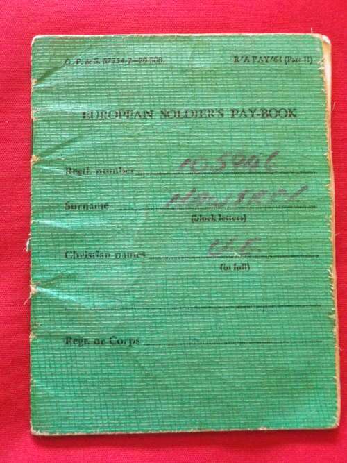 RHODESIAN ARMY- LOT OF DRIVERS EPHEMERA + OWNERS "HOUSEWIFE", INCLUDING PAY BOOK -INSCRIBED  (285)