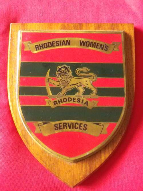 RHODESIAN WOMEN'S SERVICES PLAQUE     (5541)