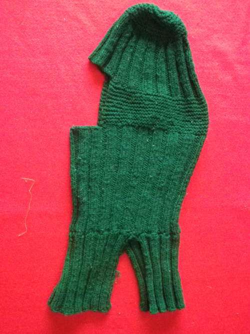 RHODESIA - KNITTED WOOLEN BALACLAVA - AS USED IN BUSH WAR - LONG NECK VARIETY    (3317)