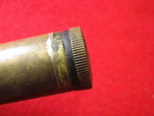 RHODESIA - EARLY BRASS OIL BOTTLE FOR RIFLE CLEANING KIT  CIRCA WW2  HAS MOD STAMP    (3329)