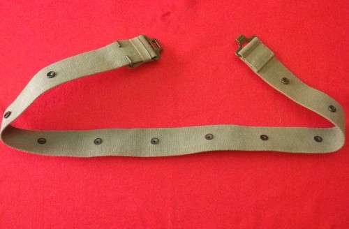 RHODESIA - WEB BELT AS USED IN THE BUSH WAR   MAX LENGTH 116 cm / 45.5"     (3330)