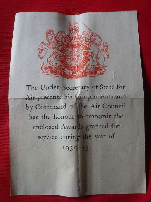 GREAT BRITAIN - RAF WW2 MEDAL GROUP - UNWORN -TO A.G. LAMBERTON - UNRESEARCHED + ORIGINAL BOX (5574)