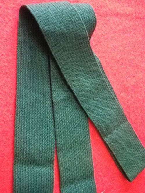 RHODESIAN ARMY -"GREENS" TIE  - NAME TAG SEWN IN -    (3377)