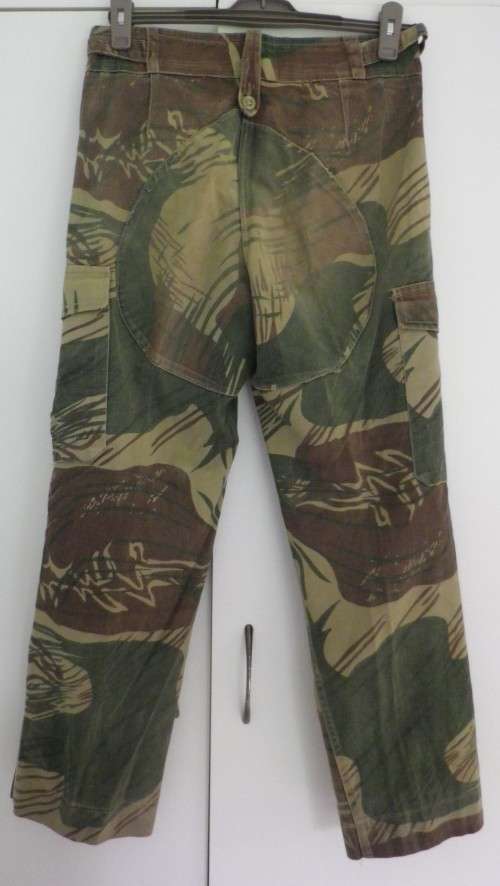 RHODESIAN ARMY -CAMO LONGS - INNER LEG 77cm / 30.25"  WAIST  83cm / 32.5"    (3314)