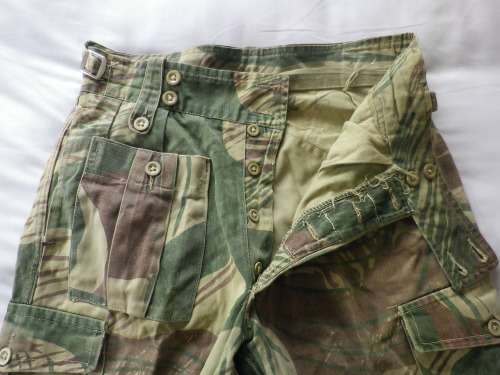 RHODESIAN ARMY -CAMO LONGS - INNER LEG 77cm / 30.25"  WAIST  83cm / 32.5"    (3314)