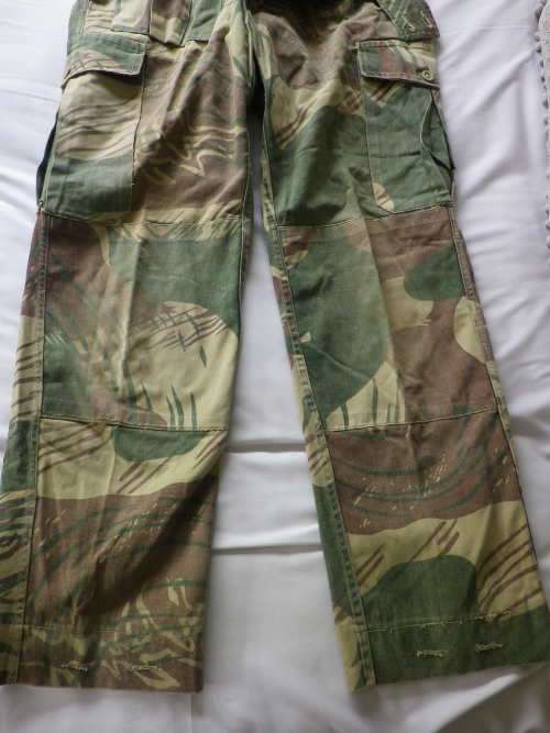 RHODESIAN ARMY -CAMO LONGS - INNER LEG 77cm / 30.25"  WAIST  83cm / 32.5"    (3314)