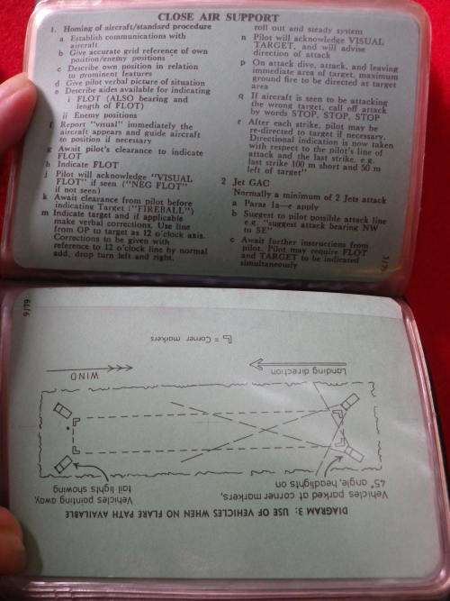 RHODESIAN ARMY - SIGNALLER'S POCKET BOOK - AS USED - ORIGINAL OWNER ATTACHED TO RAR  - 39 pgs (5584)