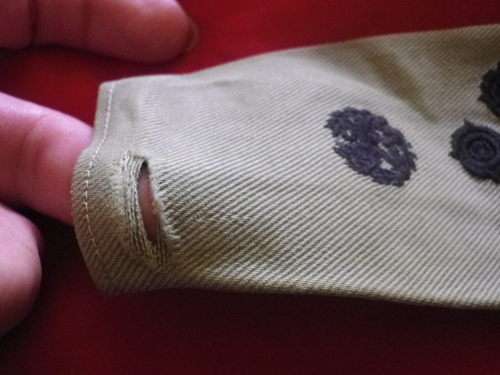 RHODESIAN ARMY - BRIGADIER FACING PAIR COMBAT  EPAULETTE SLIP ONS  - SMALL TEAR ON 1   (3345)