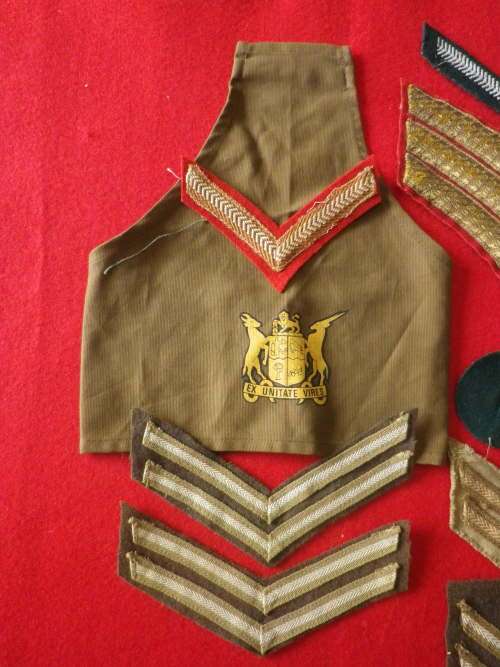 SADF - UNION FORCES - LOT OF CLOTH RANKS ETC, AS SEEN        (5606)