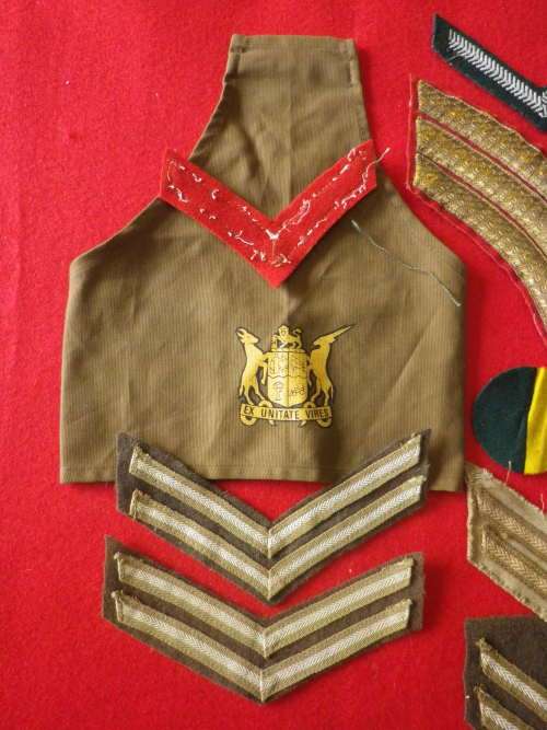 SADF - UNION FORCES - LOT OF CLOTH RANKS ETC, AS SEEN        (5606)