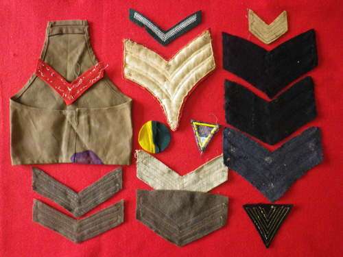 SADF - UNION FORCES - LOT OF CLOTH RANKS ETC, AS SEEN        (5606)