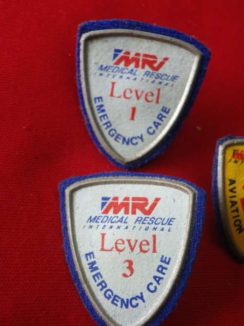 SA - MRI / AVIATION  -  LOT TUPPER TYPE LAPEL BADGES + 1 WING    (5618)