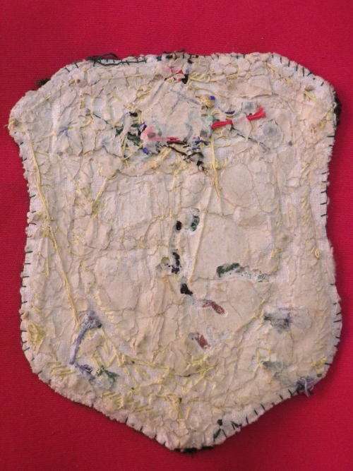 SA - ENGINEERS CORPS WW2 BLAZER BADGE WITH OWNERS SCHOOL BADGE SUPERIMPOSED - UNUSUAL -  (5675)